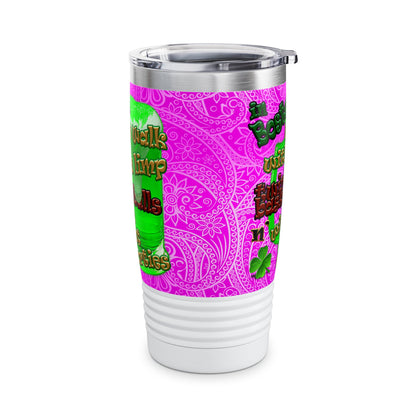 celtics logo - Ringneck Tumbler, 20oz (pink swirl)