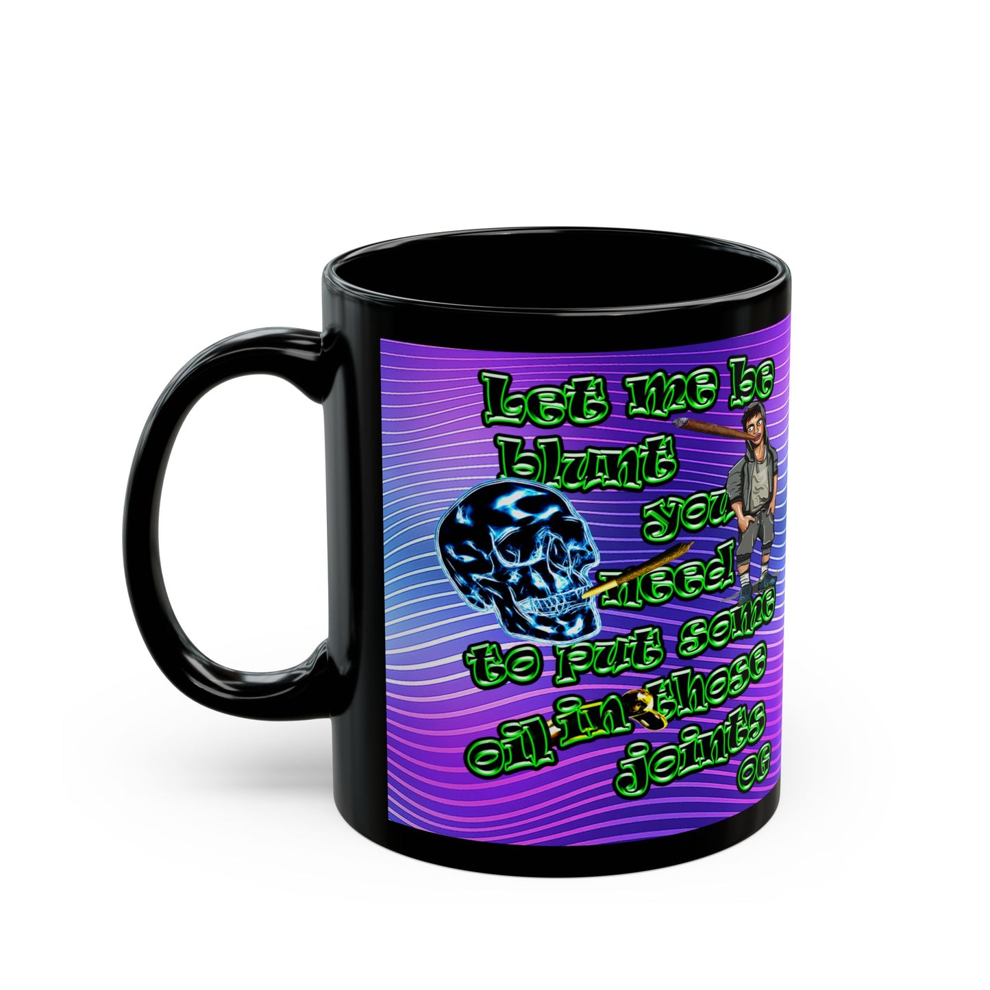 og - Black Mug (purple wave)