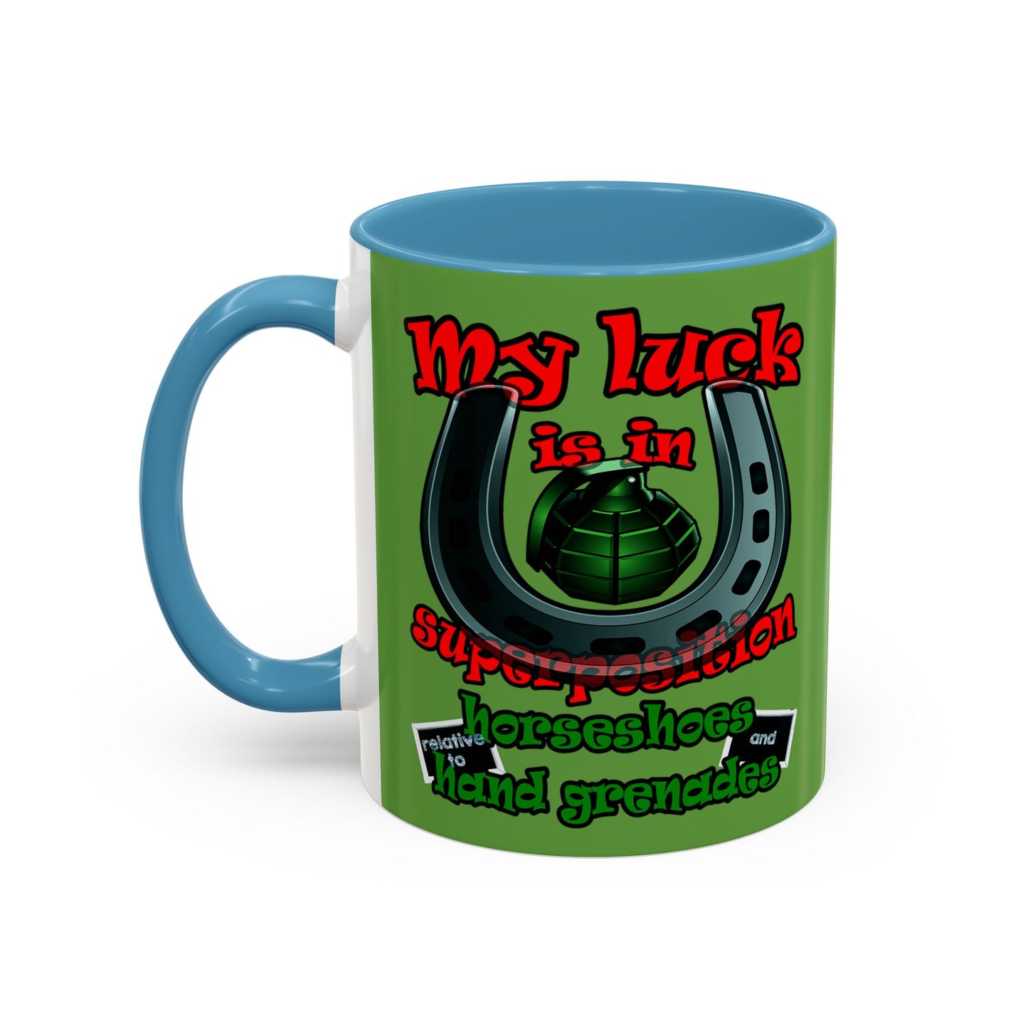 my luck - Accent Mug (green)