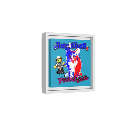 tag that - framed canvas art (turquoise)