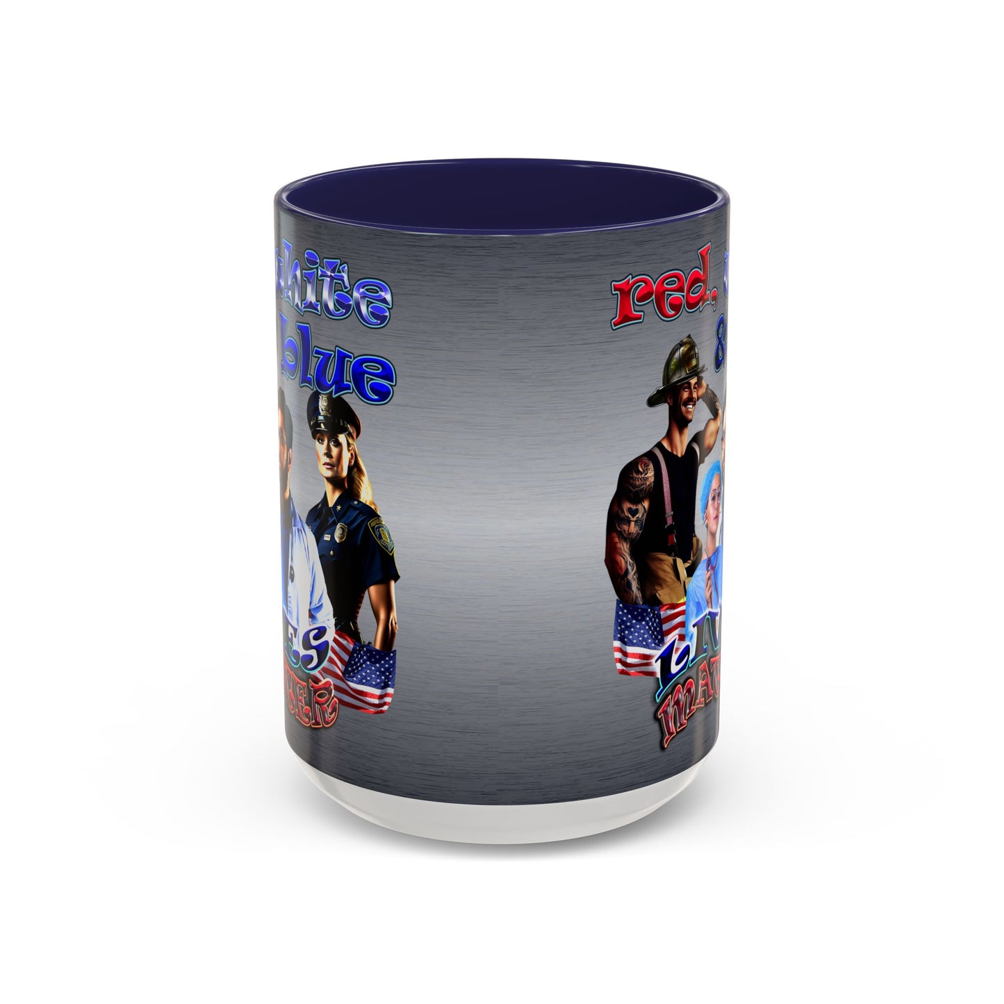 rw&b lives matter - Accent Mug (brushed nickel)