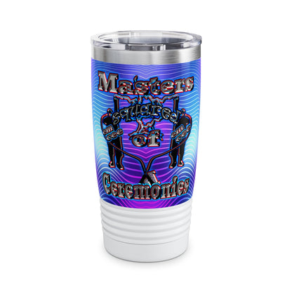 em cee squared - Ringneck Tumbler, 20oz (purple wave)