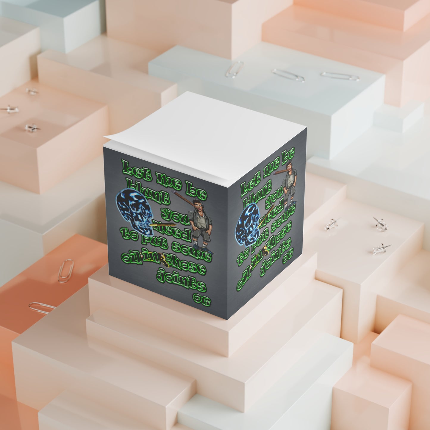 og - note cube (grey-light grey)