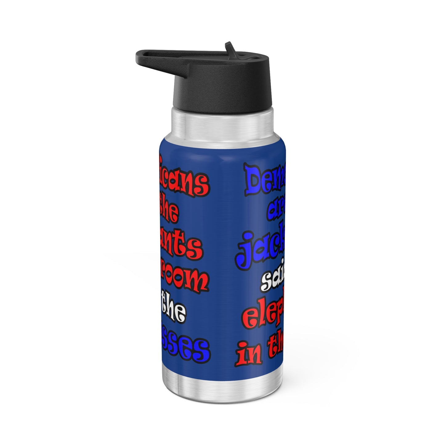 donkeys and elephants - Gator Tumbler, 32oz (dark blue)