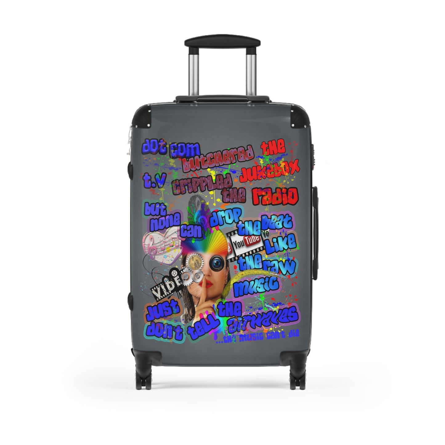 drop the beat - Suitcase (grey-light grey)