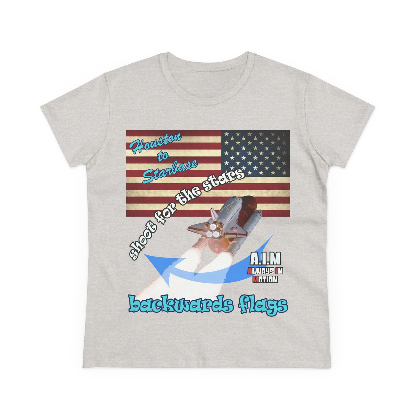 shoot for the stars - Women's Midweight Cotton Tee