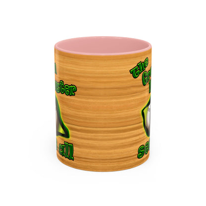 green monster - Accent Mug (butterscotch wood finish)
