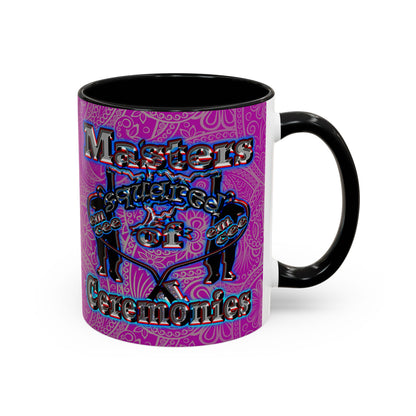 em cee squared - Accent Mug (pink swirl)