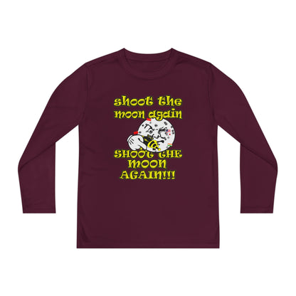 shoot the moon again - Youth Long Sleeve Competitor Tee