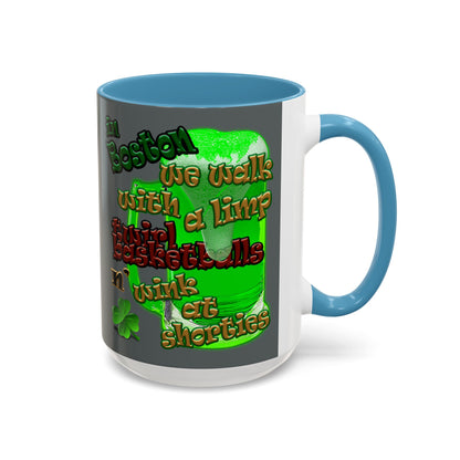 celtics logo - Accent Mug (dark grey)