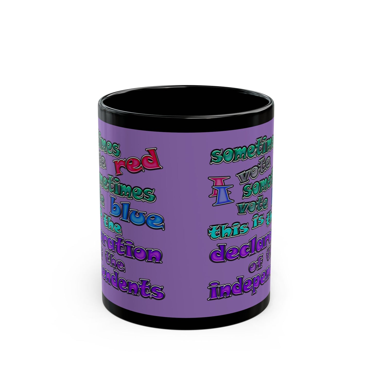 declaration of the independents - Black Mug (light purple)