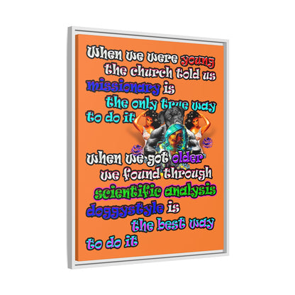 doggystyle - framed canvas art (crusta)