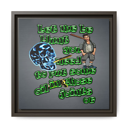 og - framed canvas art (grey-light grey)