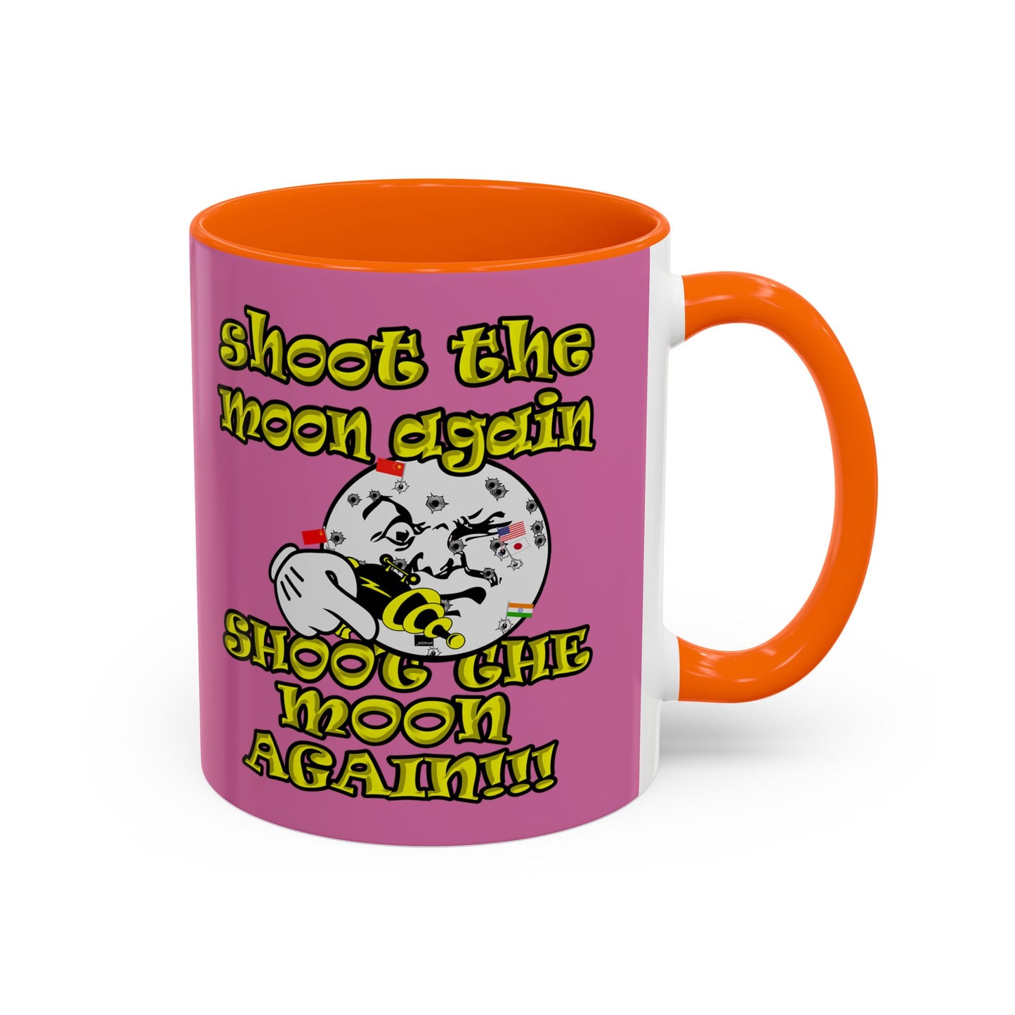 shoot the moon again - Accent Mug (light pink)