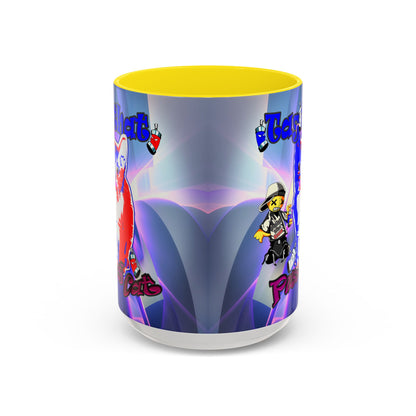 tag that - Accent Mug (grey-pink wave)