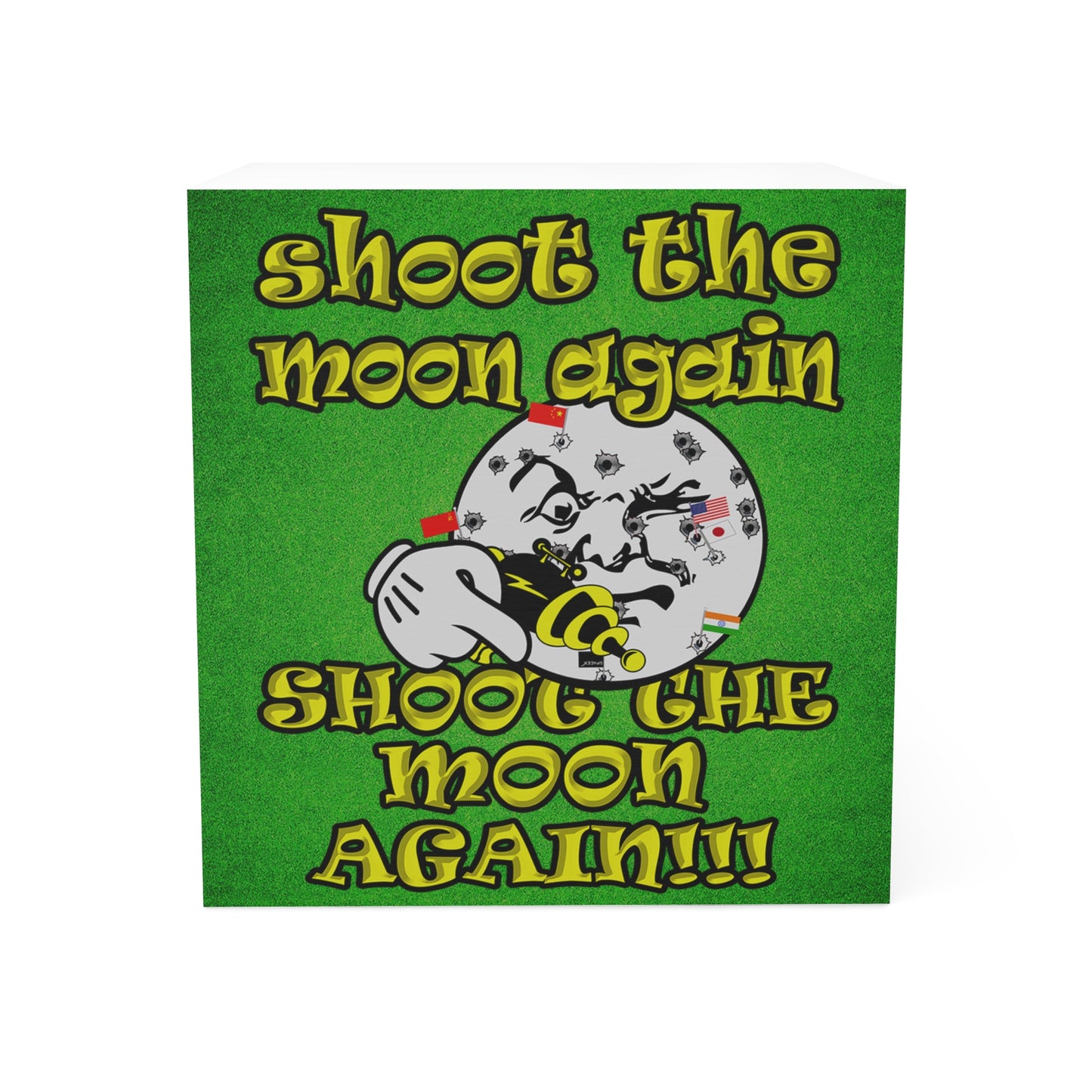 shoot the moon again - note cube (green turf)