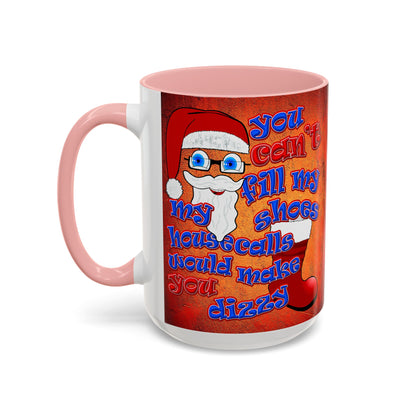 santa's shoes - Accent Mug (burnt orange)