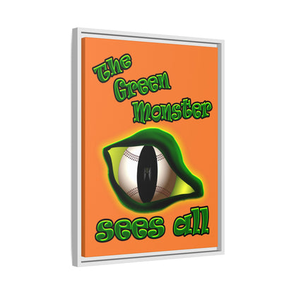 green monster - framed canvas art (crusta)