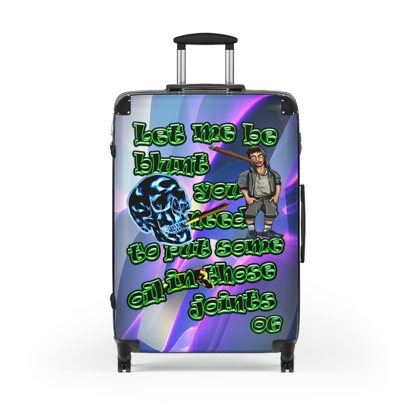 og - Suitcase (grey-pink wave)
