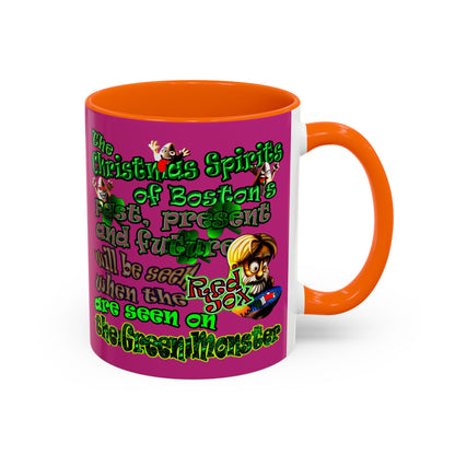 christmas spirits of boston - Accent Mug (pink)
