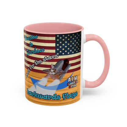 shoot for the stars - Accent Mug (butterscotch wood finish)