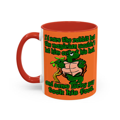 turtle race - Accent Mug (crusta)