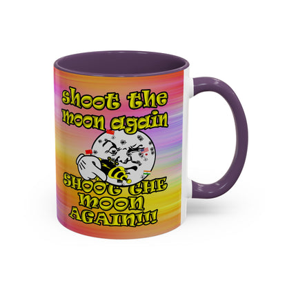 shoot the moon again - Accent Mug (color blur)