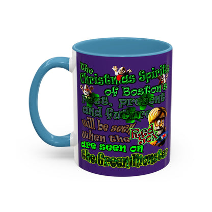 christmas spirits of boston - Accent Mug (purple)