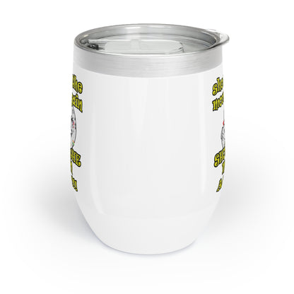 shoot the moon again - Chill Wine Tumbler (white)