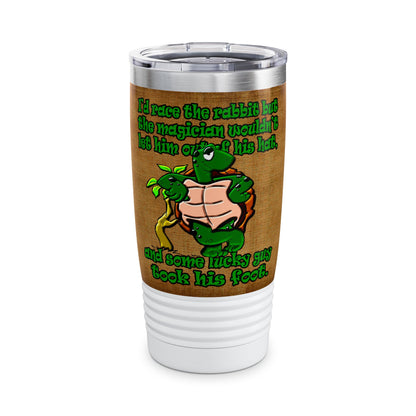 turtle race - Ringneck Tumbler, 20oz (brown papyrus)