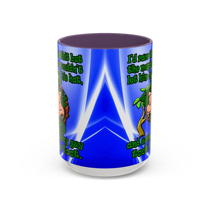 turtle race - Accent Mug (blue-white wave)
