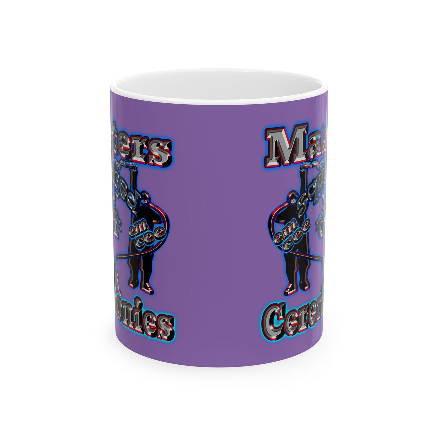 em cee squared - White Mug (light purple)