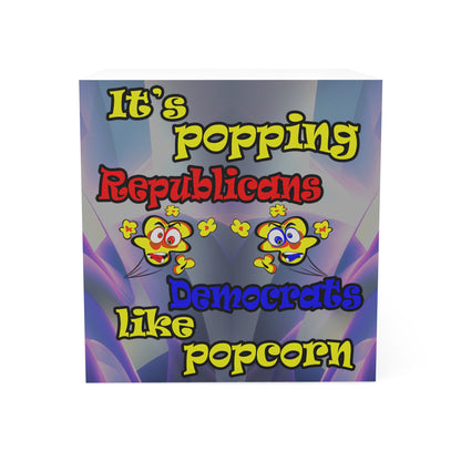 popping like popcorn - note cube (grey-pink wave)