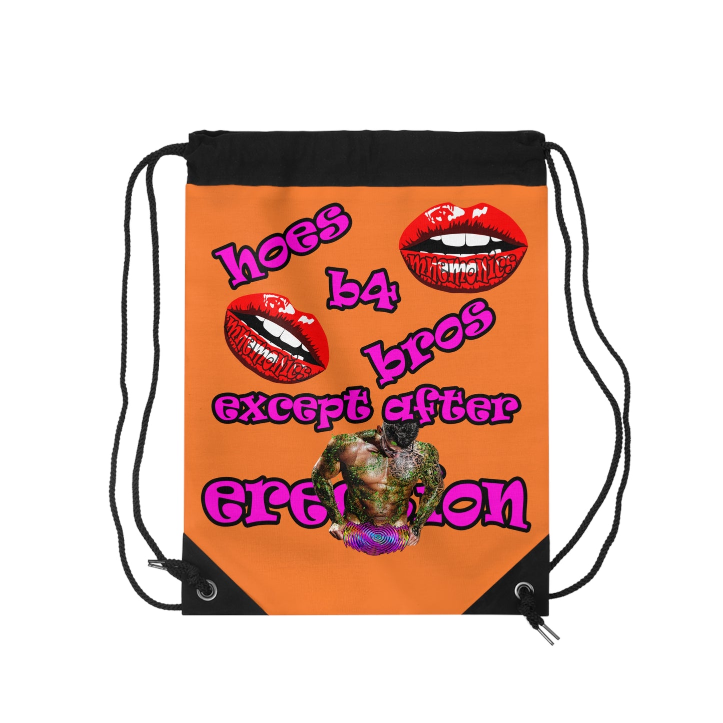 hoes b4 bros - Drawstring Bag (crusta)