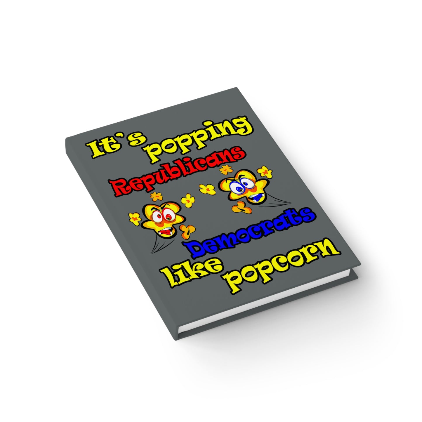 popping like popcorn - journal-blank (dark grey)