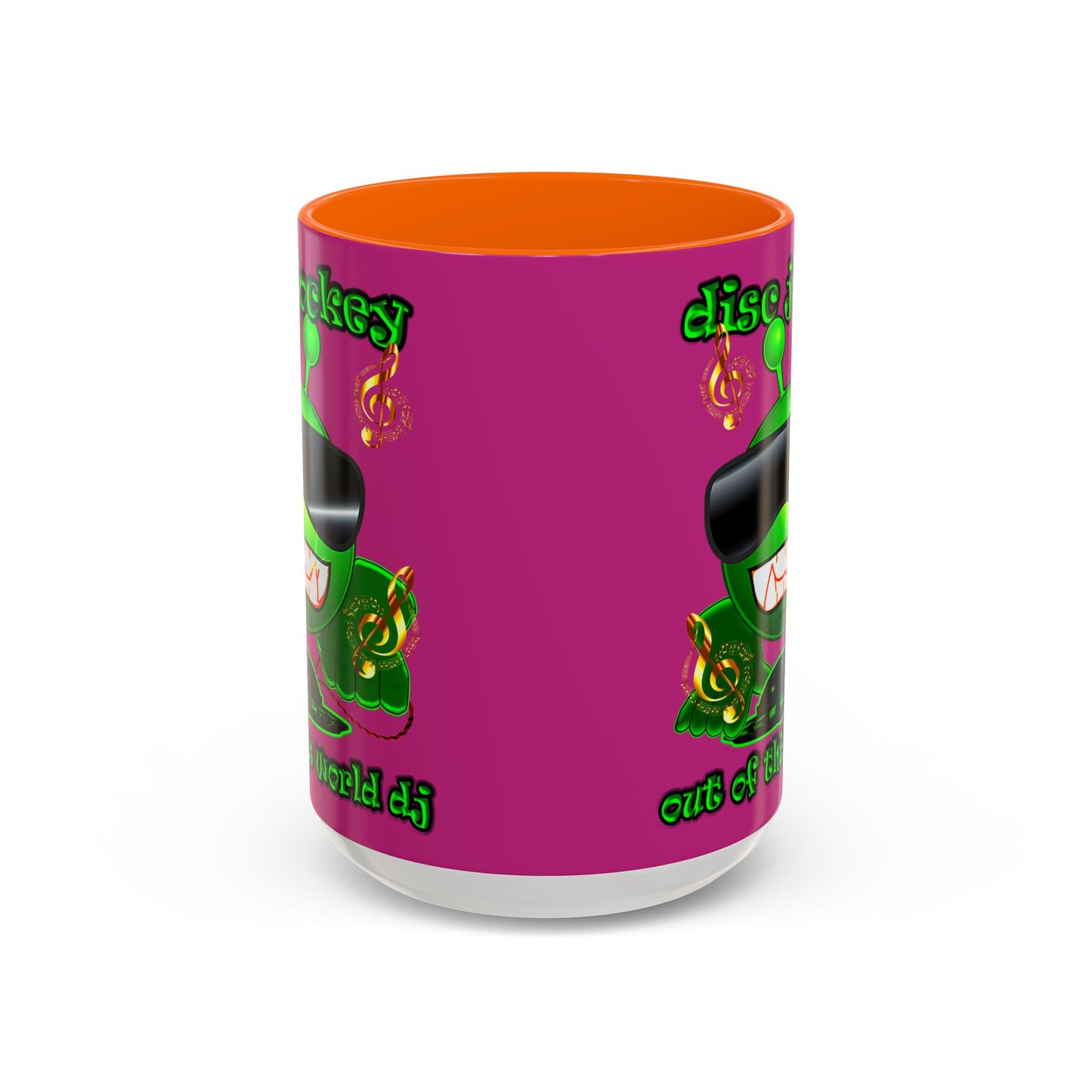 disc jockey - Accent Mug (pink)