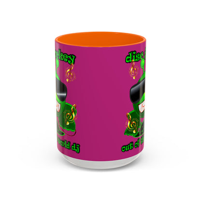 disc jockey - Accent Mug (pink)