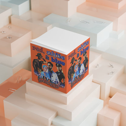 rw&b lives matter - note cube (orange)
