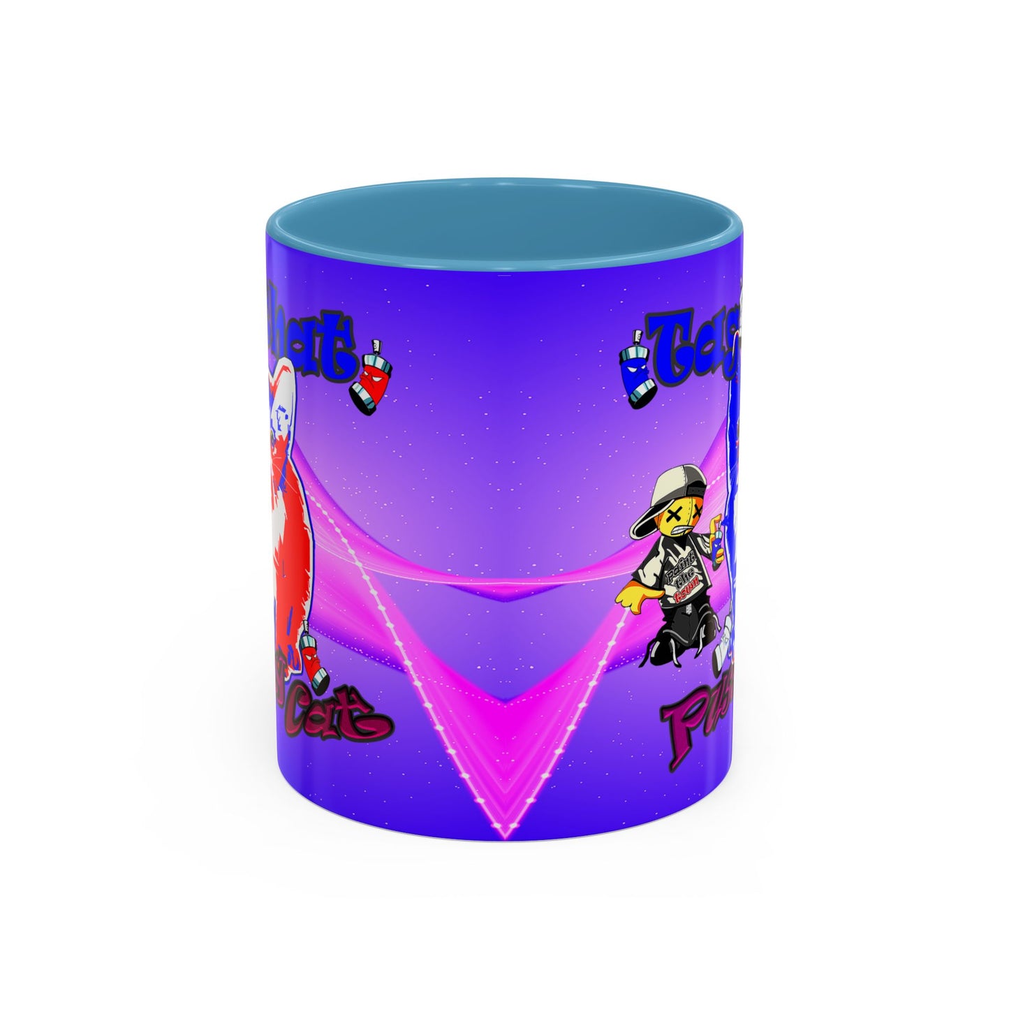 tag that - Accent Mug (purple-pink wave)