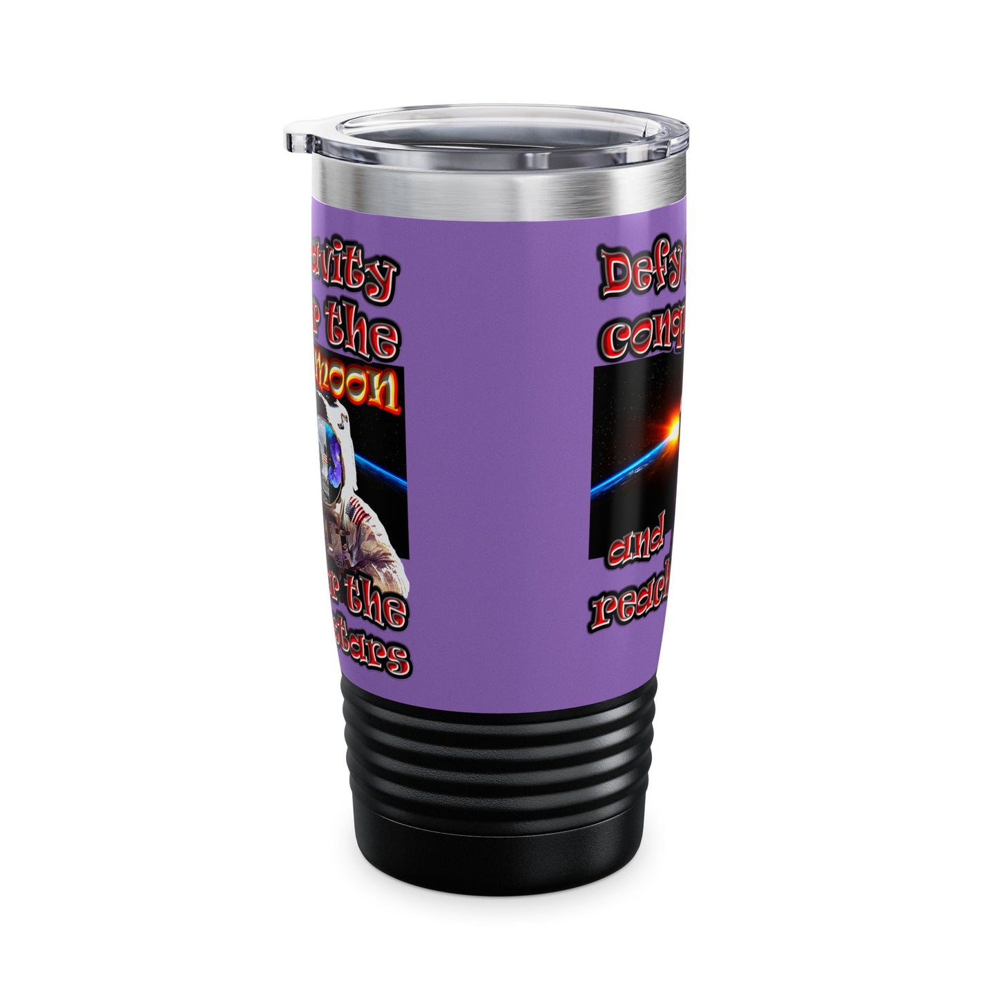 defy conquer reach - Ringneck Tumbler, 20oz (light purple)