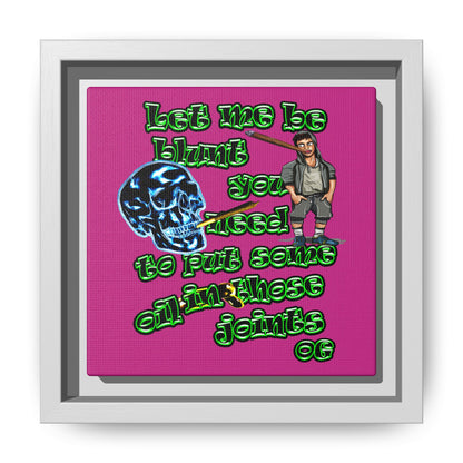 og - framed canvas art (pink)