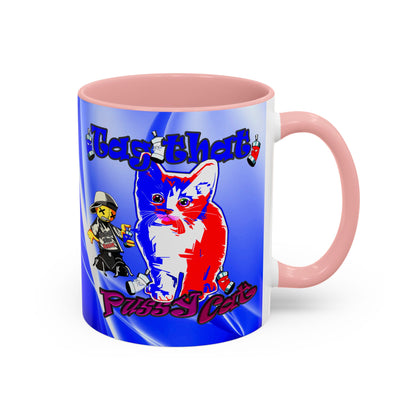 tag that - Accent Mug (blue-white wave)