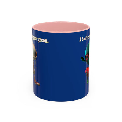 I don't care that your grey - Accent Mug (dark blue)