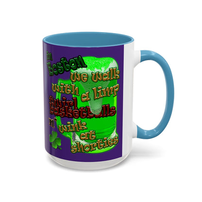 celtics logo - Accent Mug (purple)