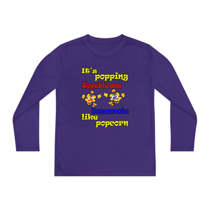 popping like popcorn - Youth Long Sleeve Competitor Tee
