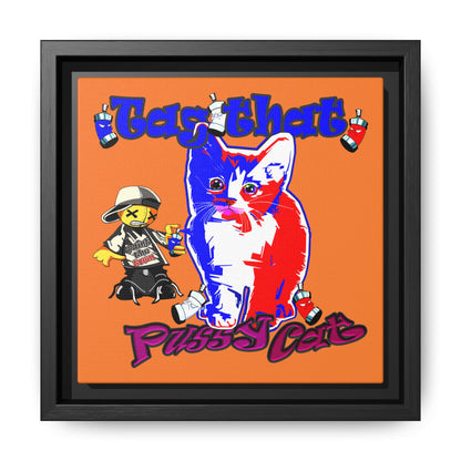 tag that - framed canvas art (crusta)