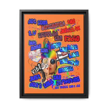 drop the beat - framed canvas art (crusta)