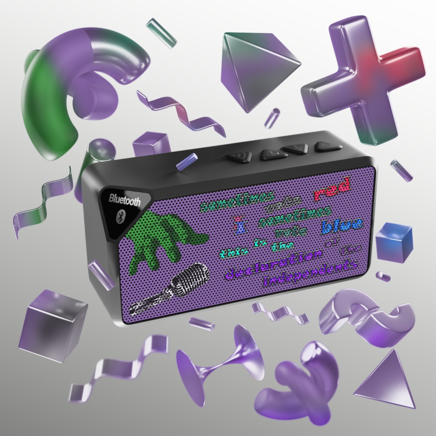 declaration of the independents - Jabba Bluetooth Speaker (light purple)