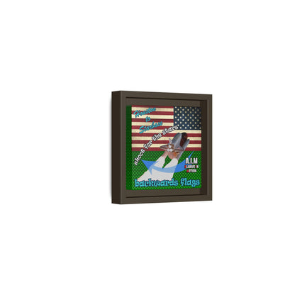 shoot for the stars - framed canvas art (logo green)