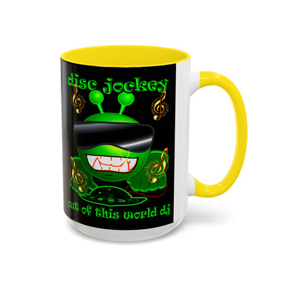 disc jockey - Accent Mug (black)